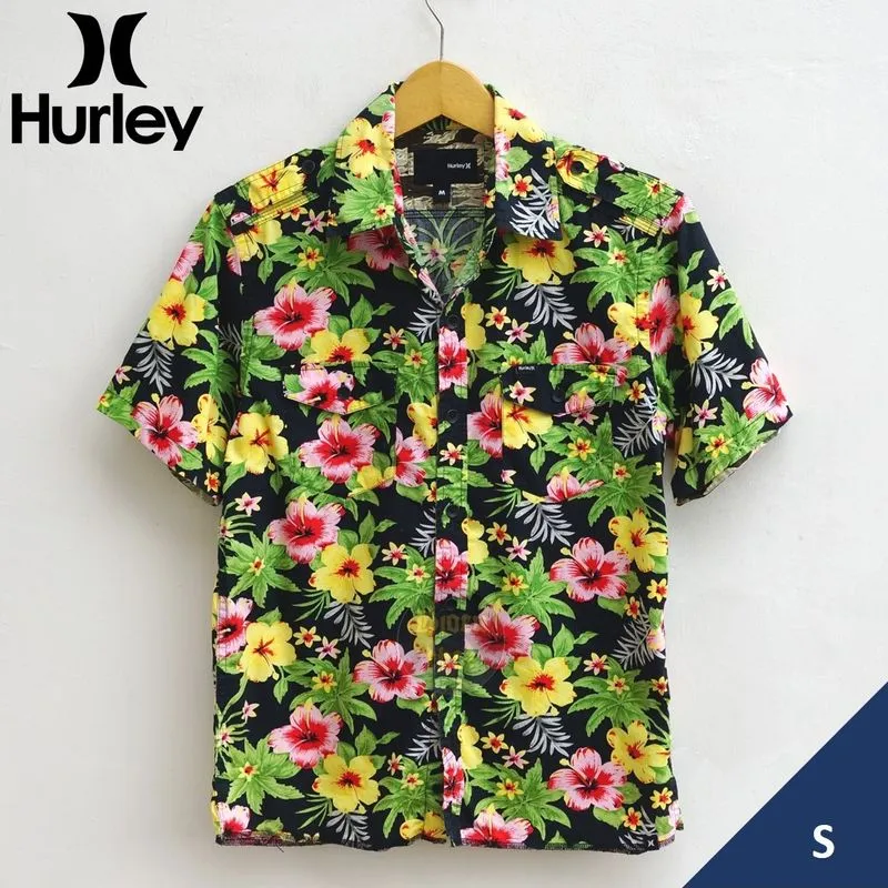 Hurley Kemeja Floral SS   Size fit S  photo 1
