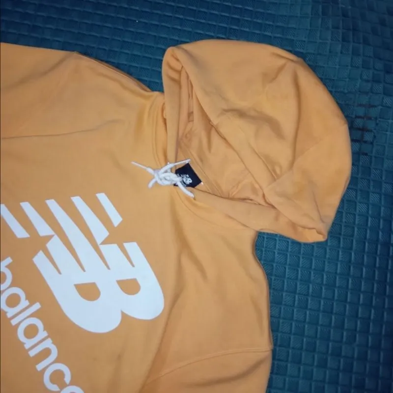New Balance Luxury Hoody Pria orange yellow photo 1