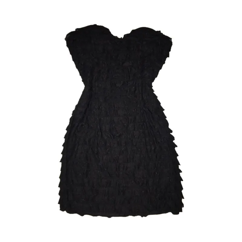 Luxury Casual Bodycon dress Wanita black photo 1