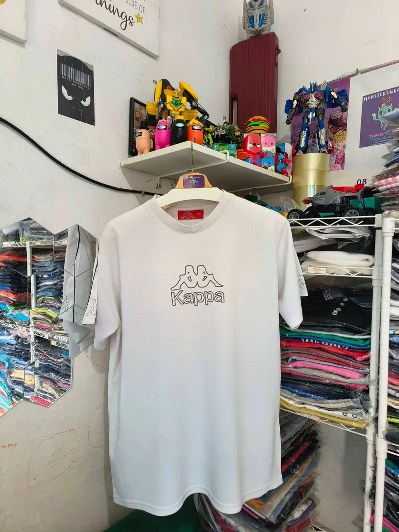 Kappa Streetwear Sportswear T-shirt Pria white photo 1