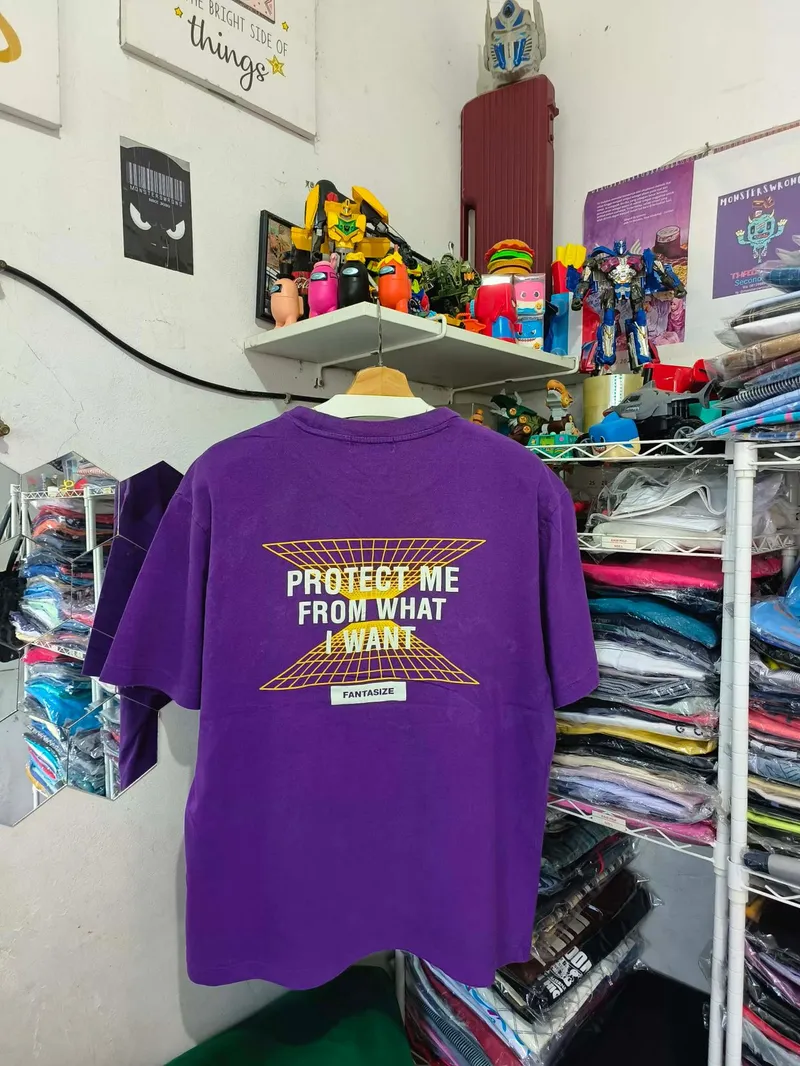 Vintage Streetwear T-shirt Pria purple photo 1