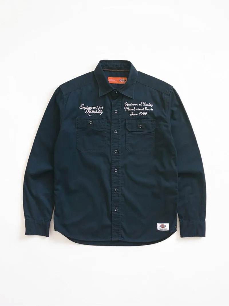Workshirt Dickies Long Sleeve Shirt Forest Green photo 1