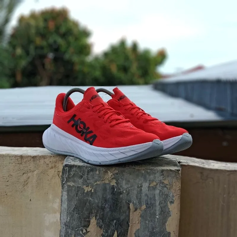 HOKA Streetwear Casual Sneakers Pria red photo 1