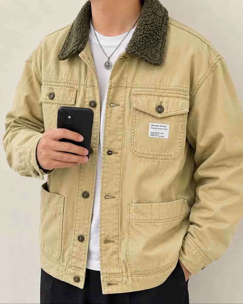 Groove Rhyme Chore Canvas Outter Jacket size M photo 1
