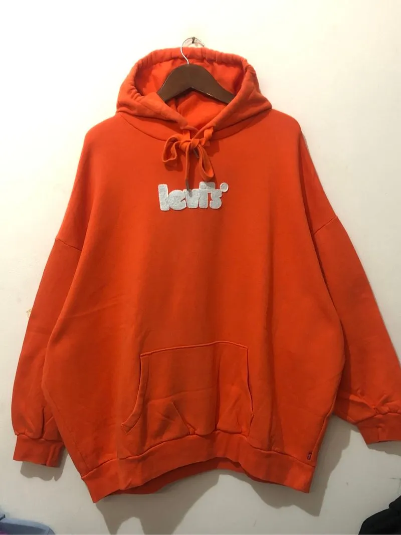 Levis Baggy Oversized Boxy Hoodie Streetwear fit Original photo 1
