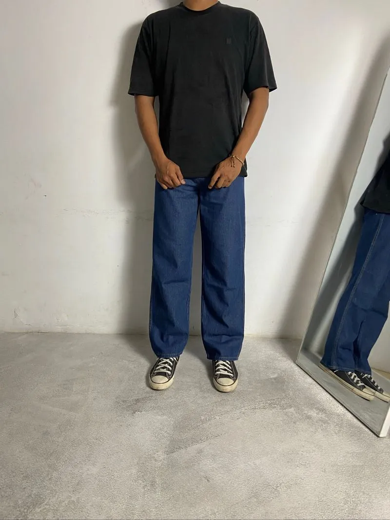 DAZY DARKBLUE BAGGY JEANS photo 1