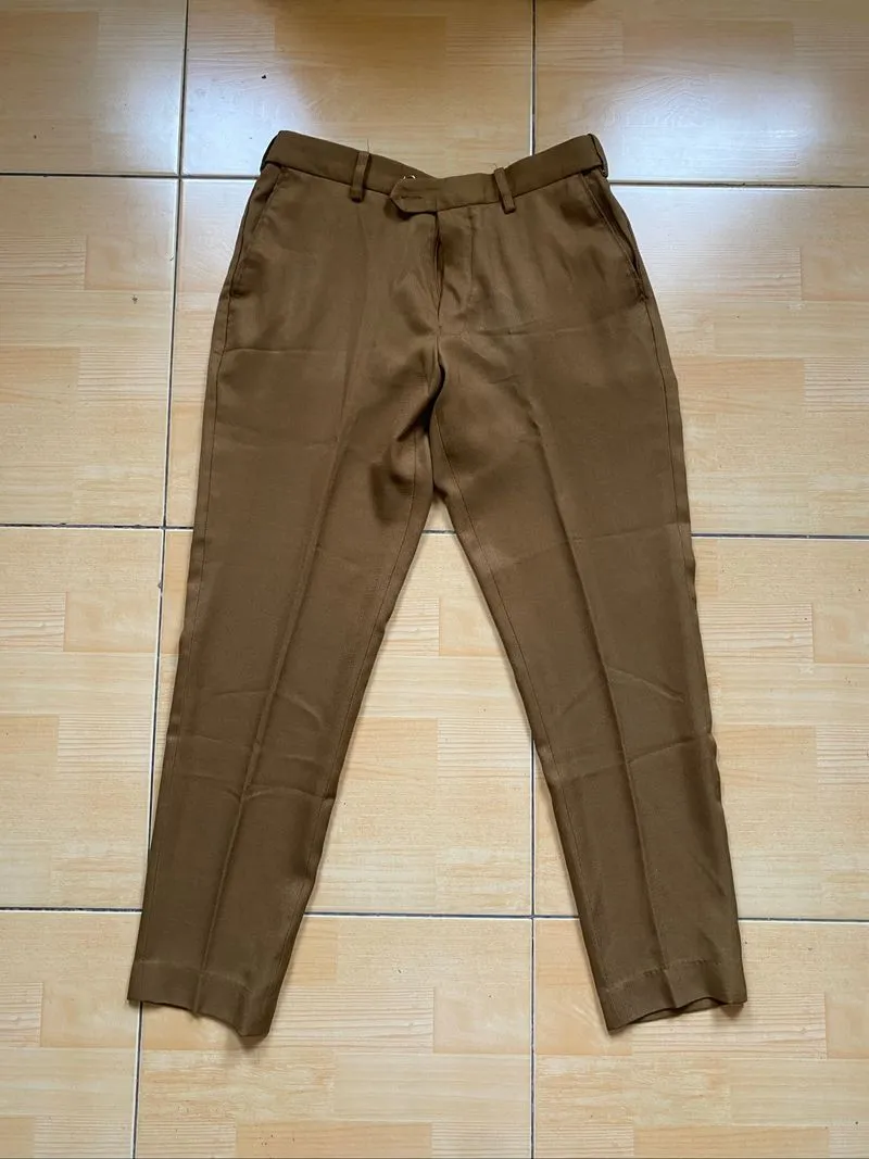 Celana Bahan Coklat Brand Crow photo 1