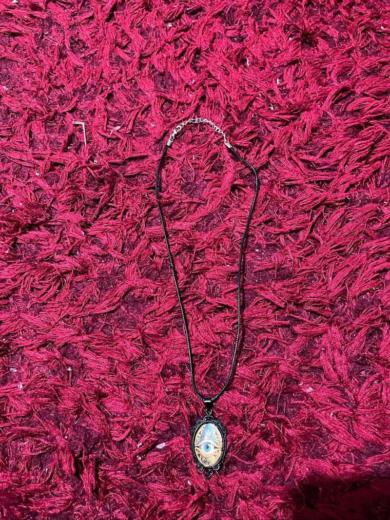 enamel eyes necklace photo 1