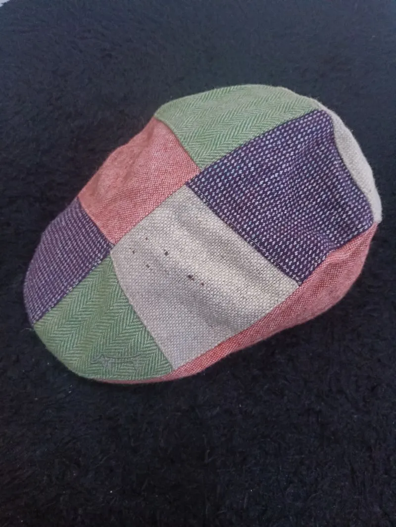 Vintage Streetwear Hat Pria purple green photo 1