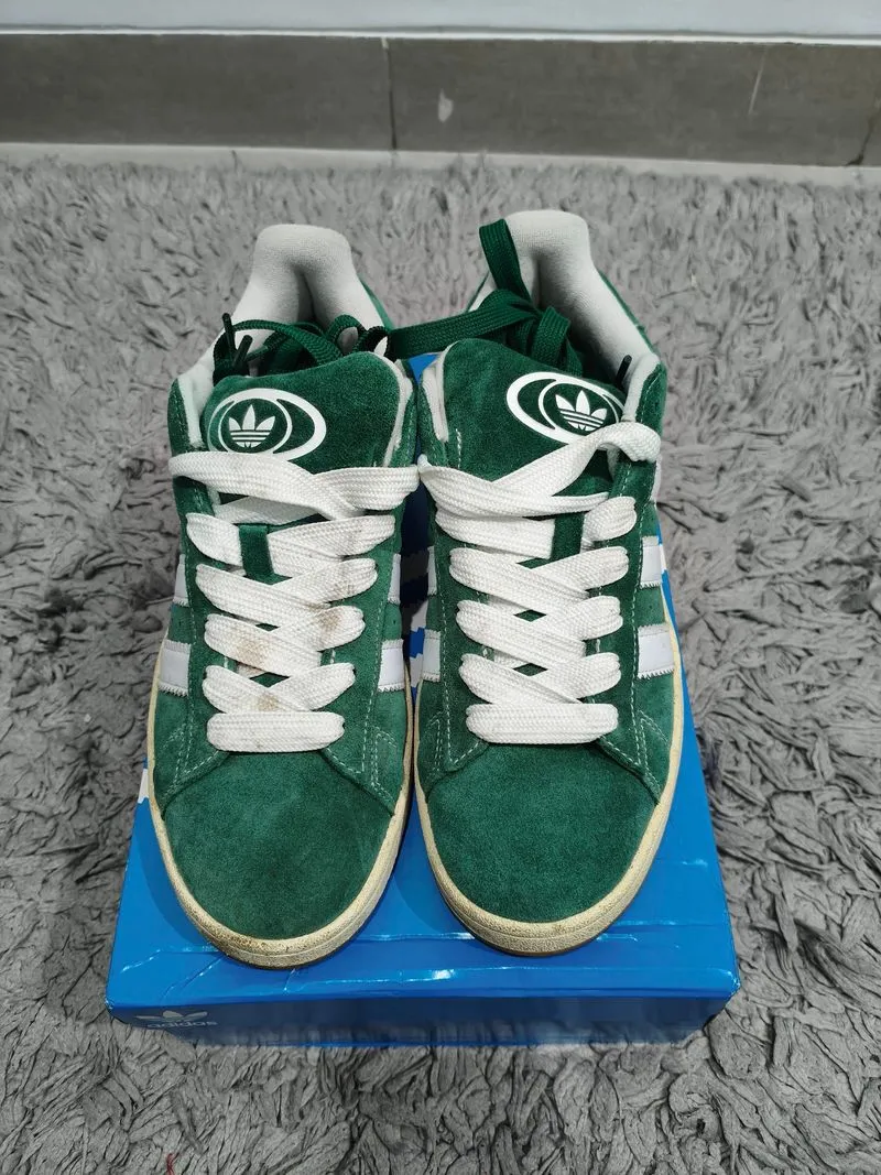 Adidas Campus 00's Dark Green Cloud White photo 1