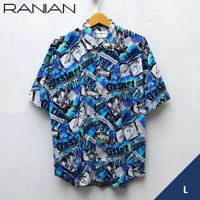 Ranian Kemeja AOP Open Collar Size L photo 1
