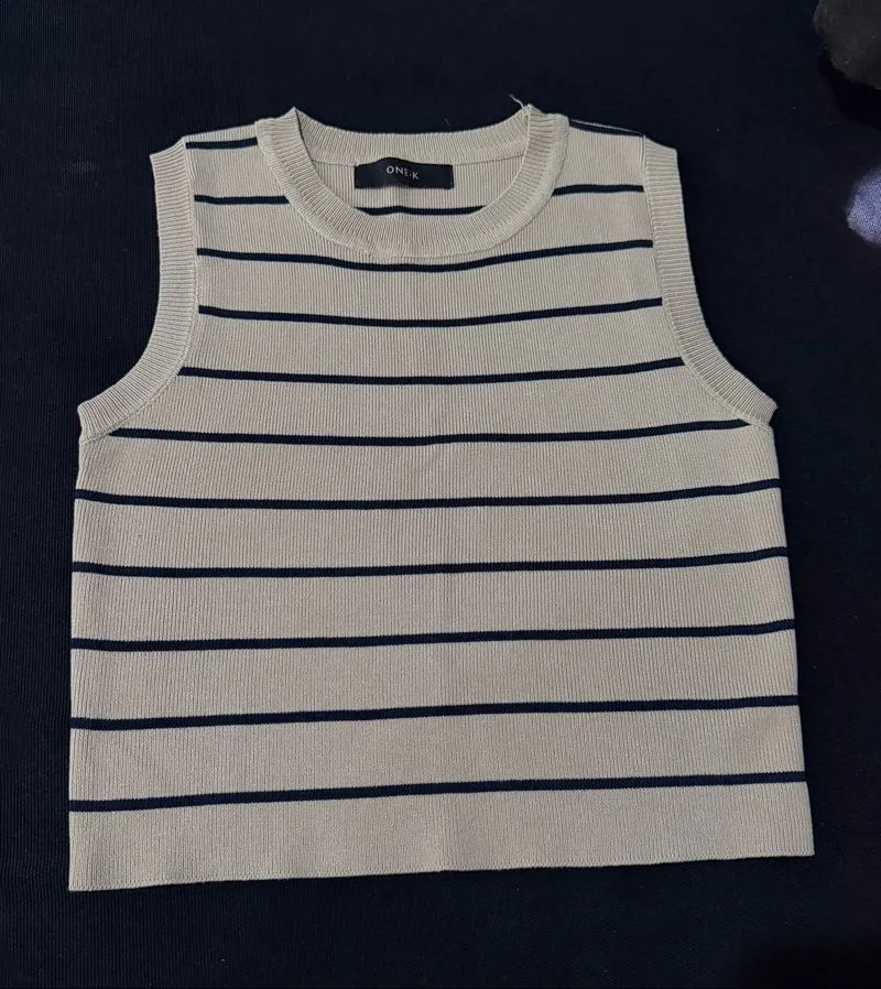 Timeless Stripe Knit Tank photo 1