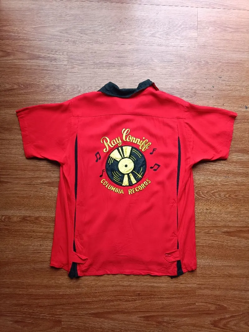 Vintage Streetwear Casual shirt Pria red photo 1