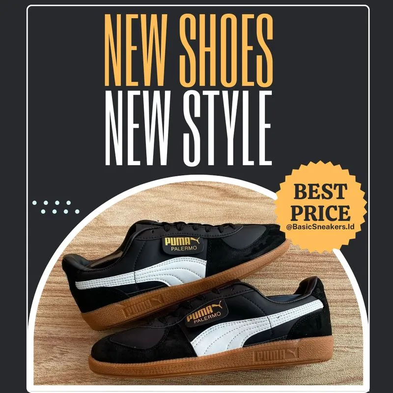Puma Sportswear Casual Sneakers Pria white black photo 1