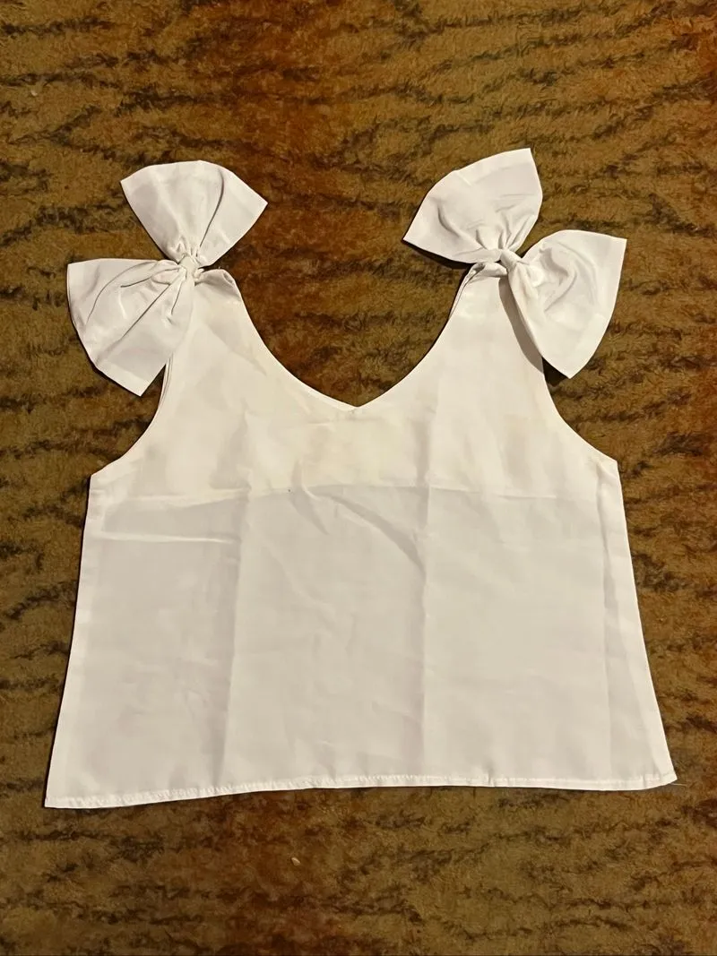 white tanktop with pita  photo 1
