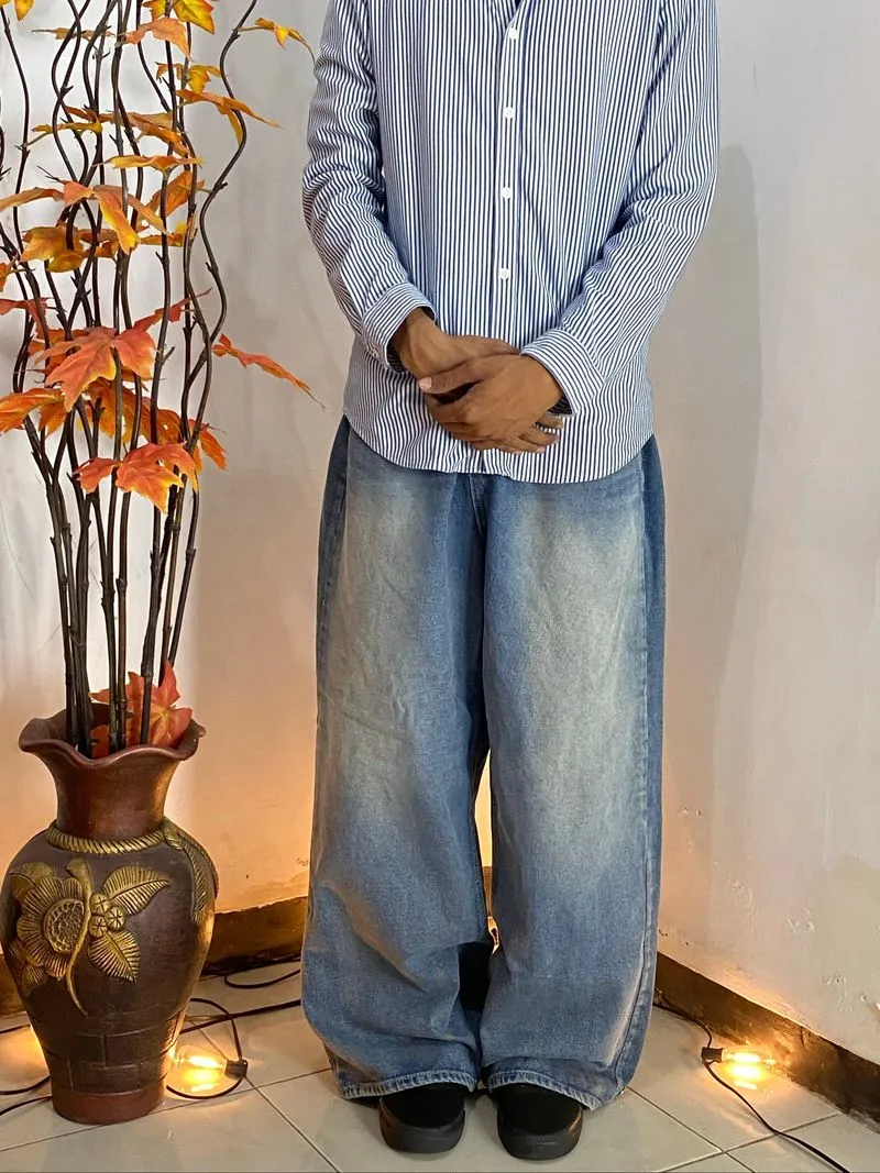 baggys jeans washed maenique photo 1