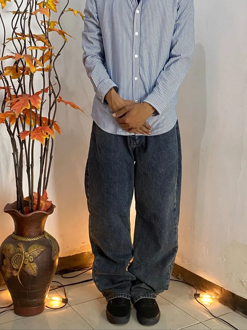 baggys jeans drak gray trilion photo 1