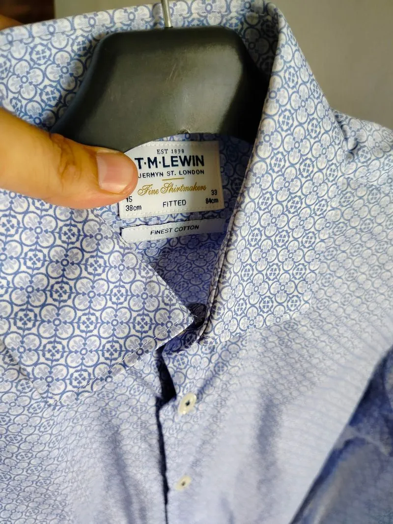 kemeja TM lewin motif SIZE M branded photo 1