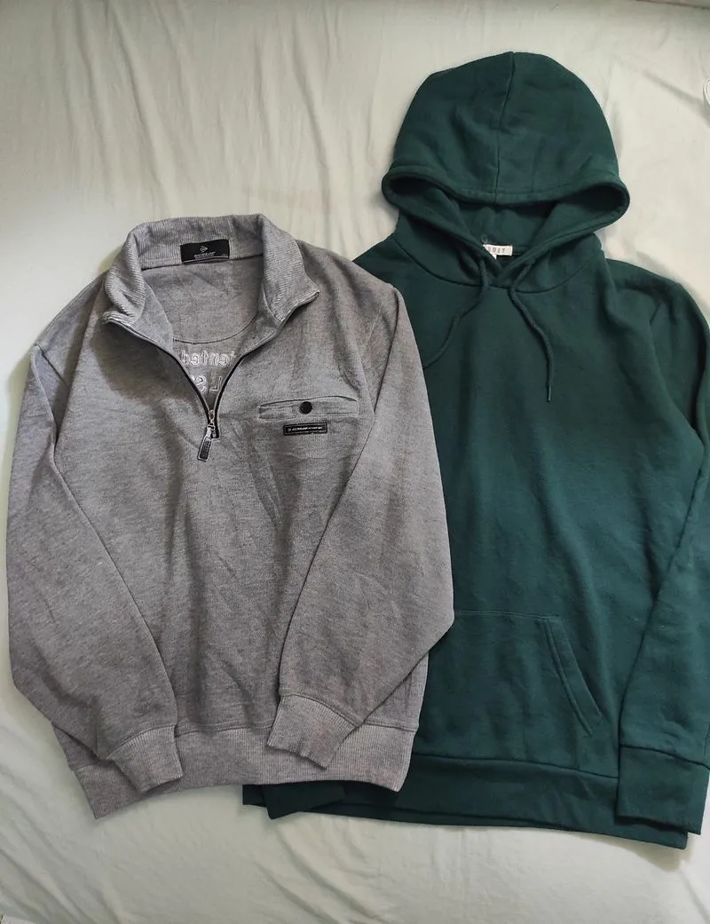 paket 2 pcs hoodie dan hallzip photo 1