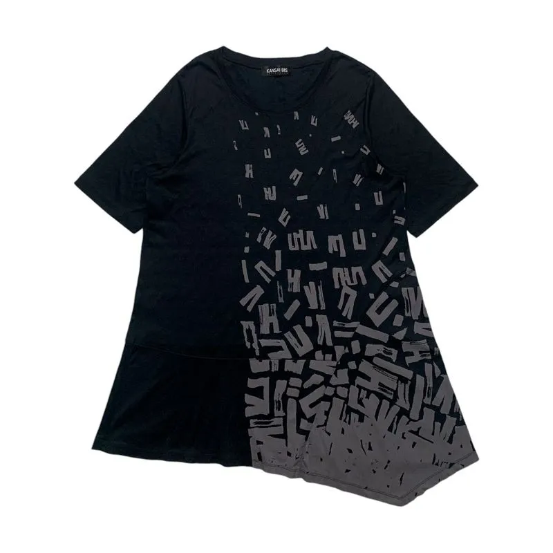 Kansai Bis Vintage Avant Garde T-shirt Wanita black photo 1