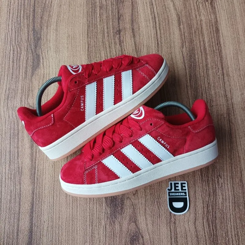 Adidas Emo Casual Sneakers Pria white red photo 1