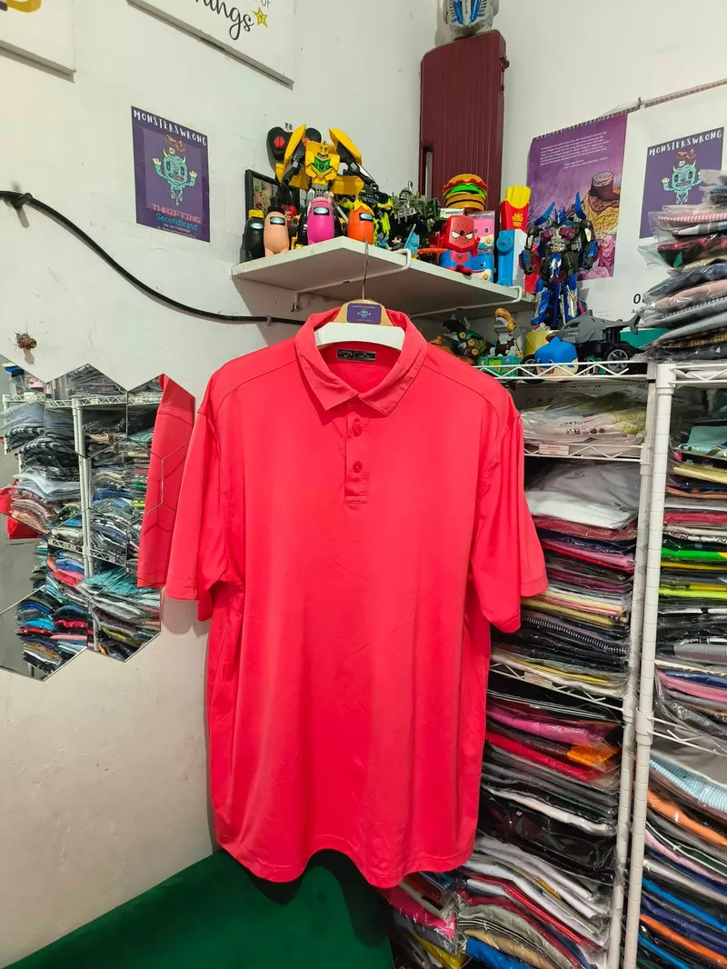 Streetwear Sportswear Polo shirt Pria red photo 1