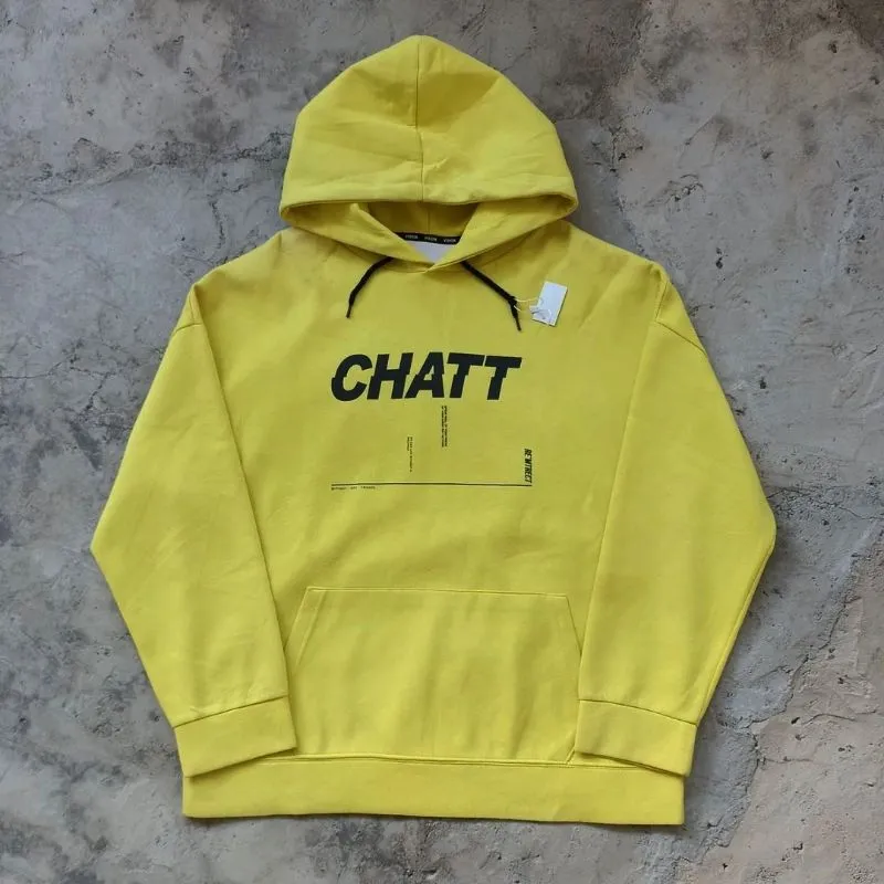 Streetwear Y2K Hoody Pria yellow photo 1
