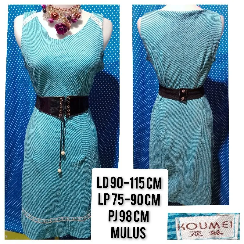 Casual Bodycon dress Wanita blue photo 1