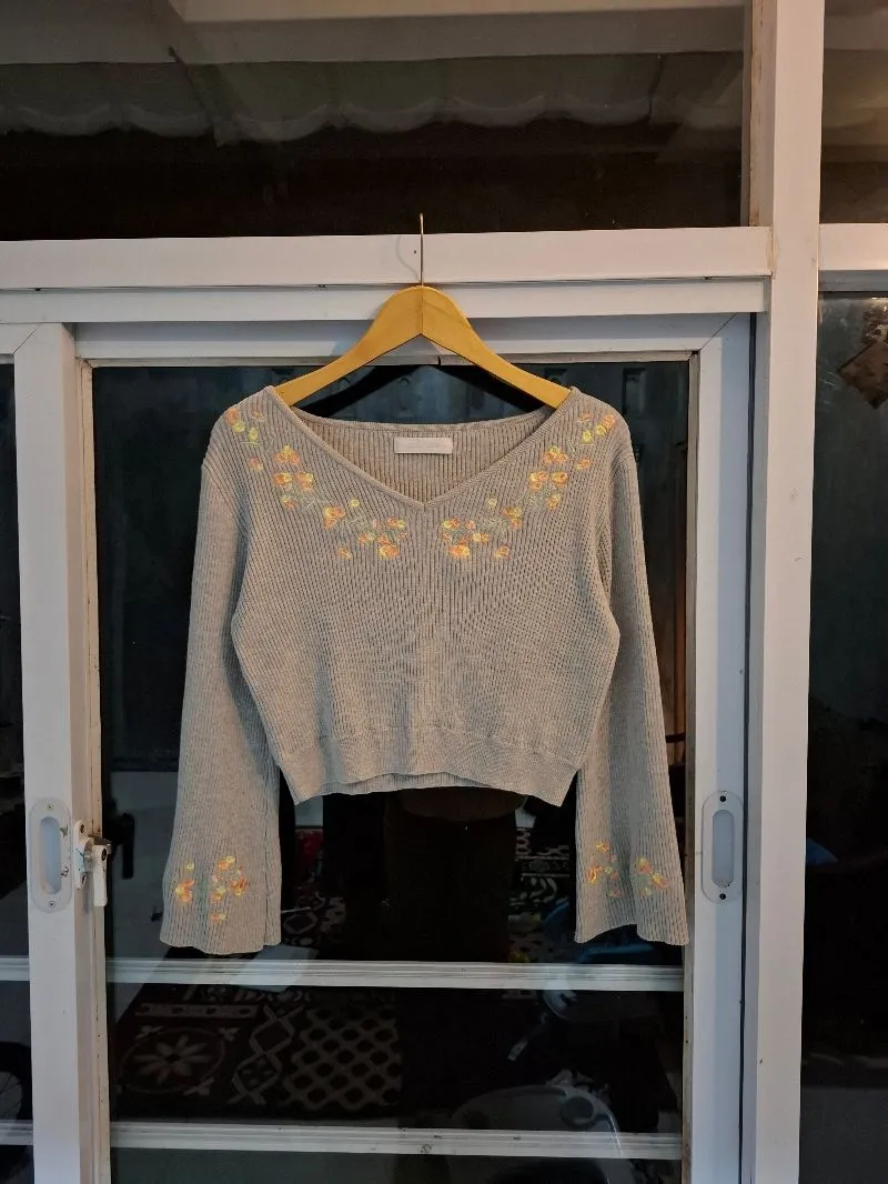 Lolita Coquette Crop top Wanita gray photo 1