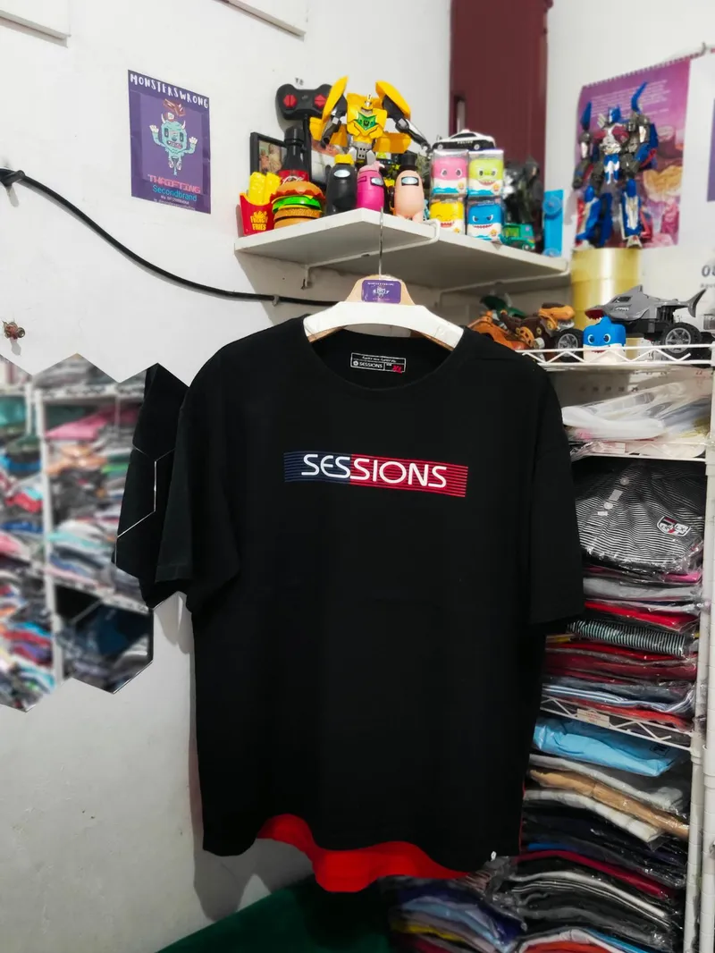 Vintage Streetwear T-shirt Pria black photo 1