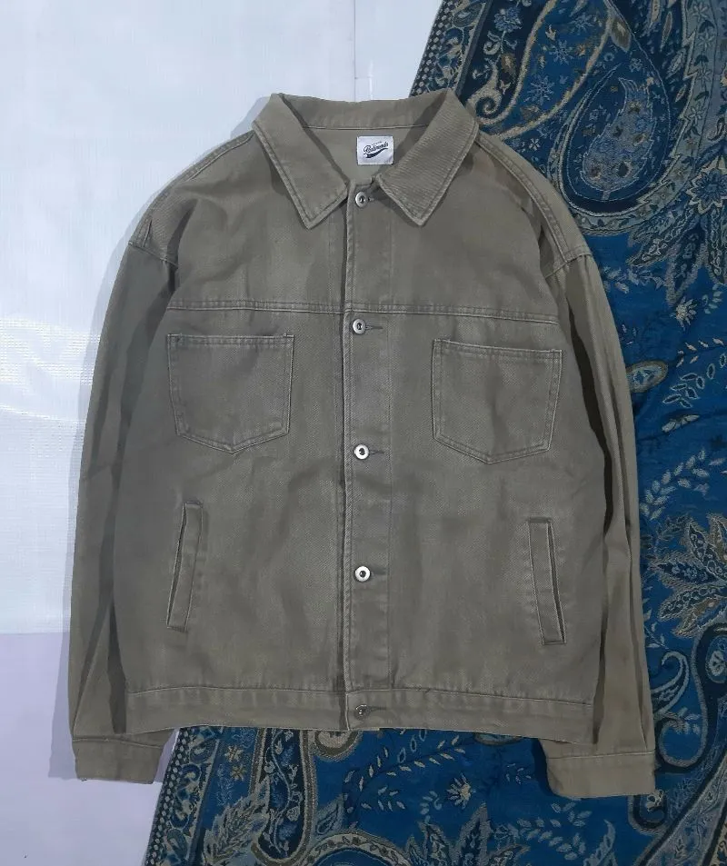 Casual Denim jacket Pria brown photo 1
