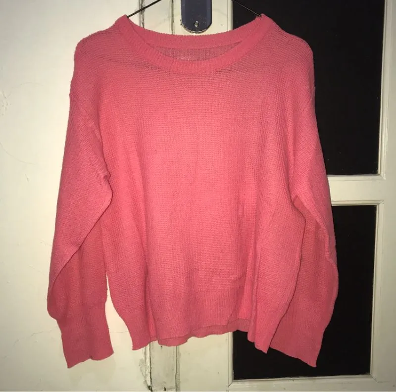 Coquette Casual Sweater Wanita pink photo 1