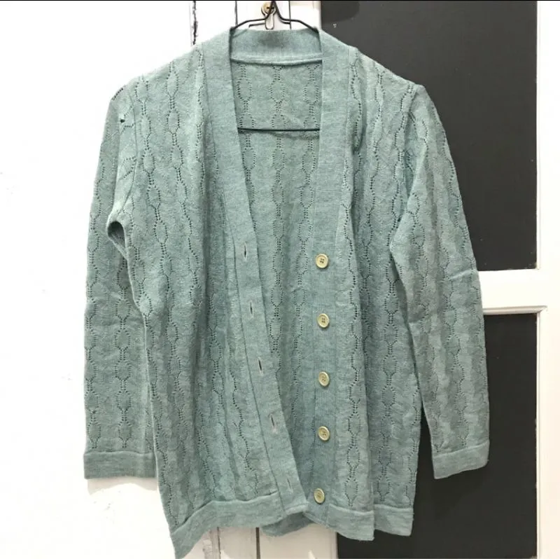 Coquette Casual Cardigan Wanita blue photo 1