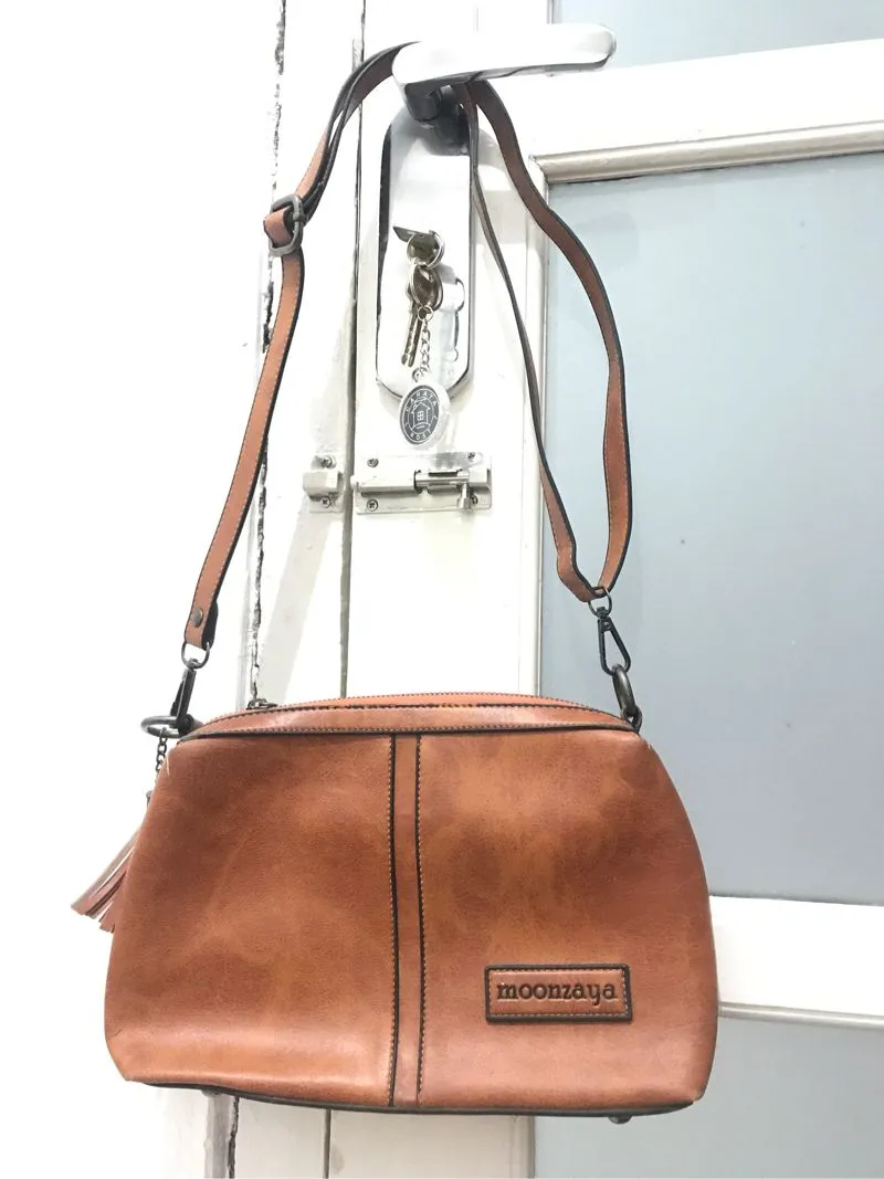 Vintage Y2K Handbag Wanita tan brown photo 1