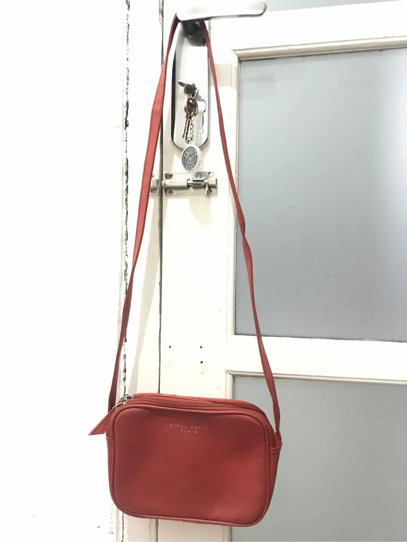 Y2K Luxury Handbag Wanita burgundy red photo 1