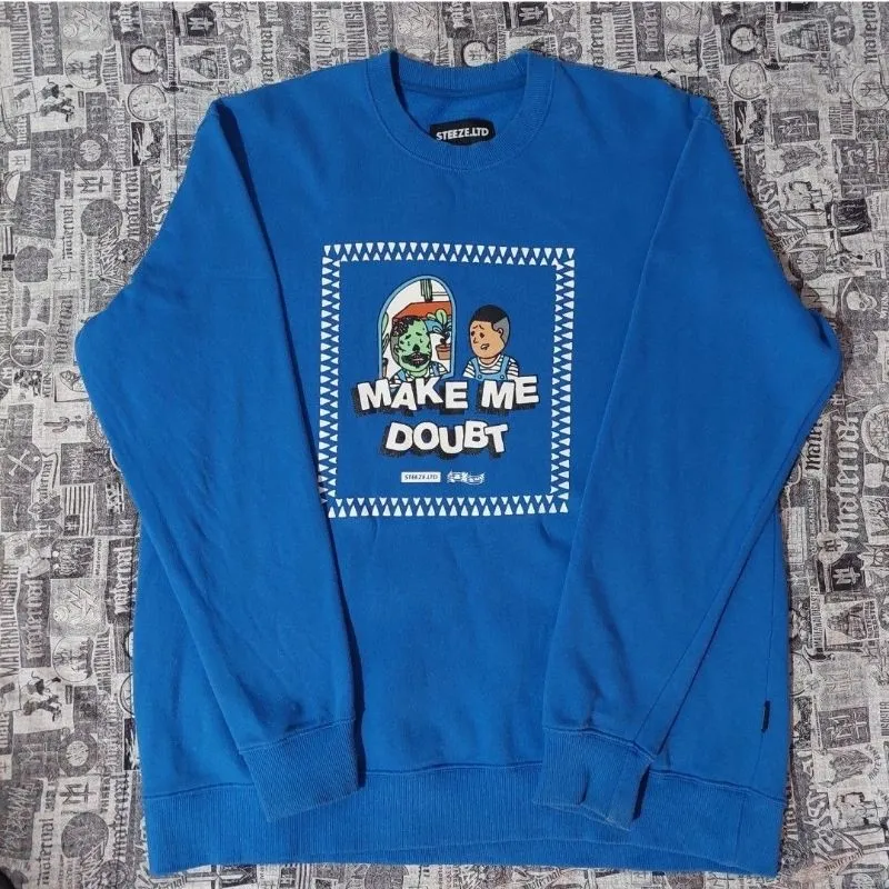 Streetwear Sweatshirt Pria blue photo 1