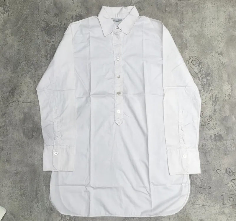 Jil Sander Avant Garde Casual Shirt Wanita white photo 1