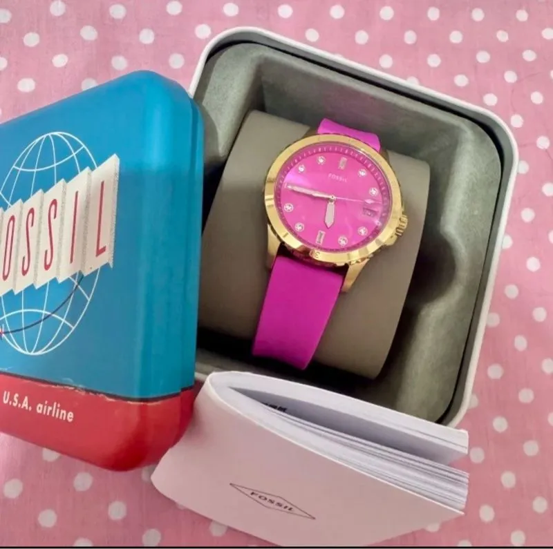 Fossil Luxury Wanita pink photo 1