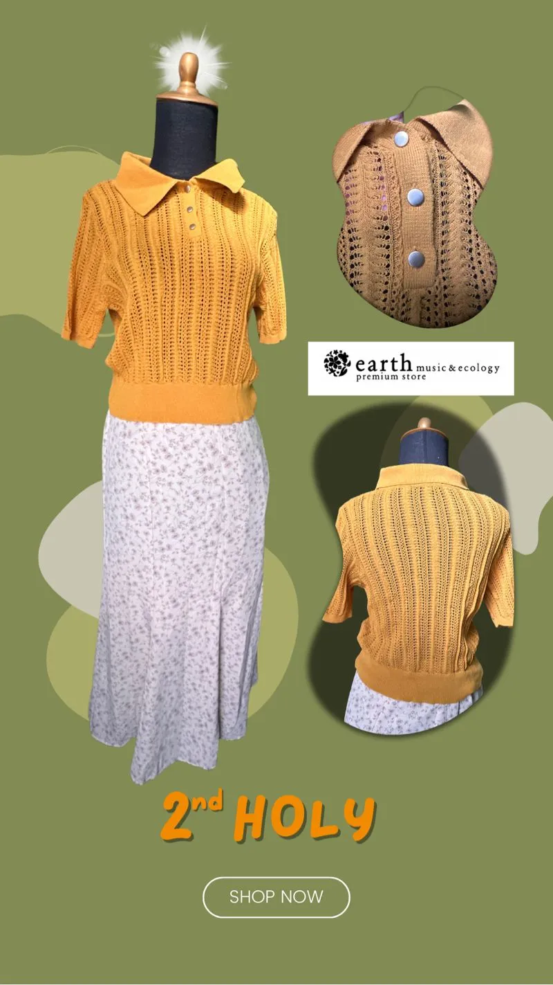 Earth, Music & Ecology Casual T-shirt Wanita orange yellow photo 1