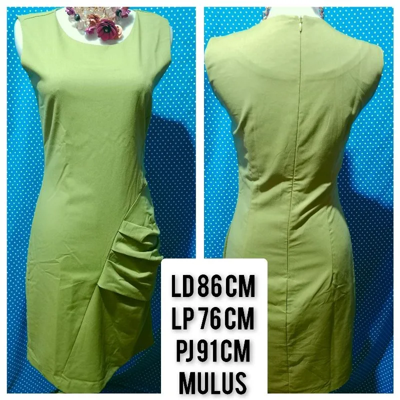 Casual Bodycon dress Wanita green photo 1