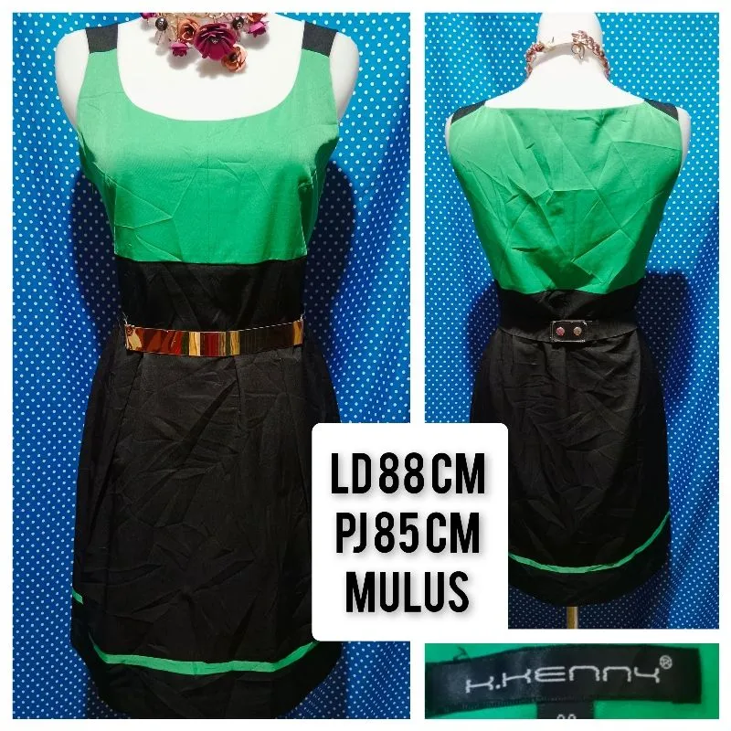 Casual Bodycon dress Wanita green photo 1