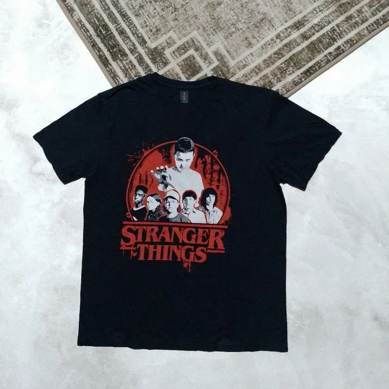 Gildan Streetwear Casual T-shirt Pria black photo 1