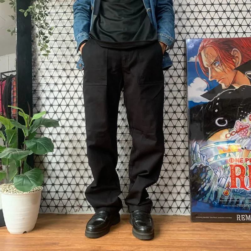 Vintage Streetwear Jeans Pria black photo 1