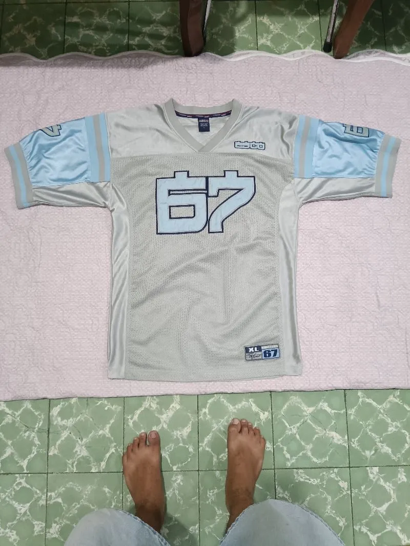 Y2K Futurist Jersey Pria white photo 1