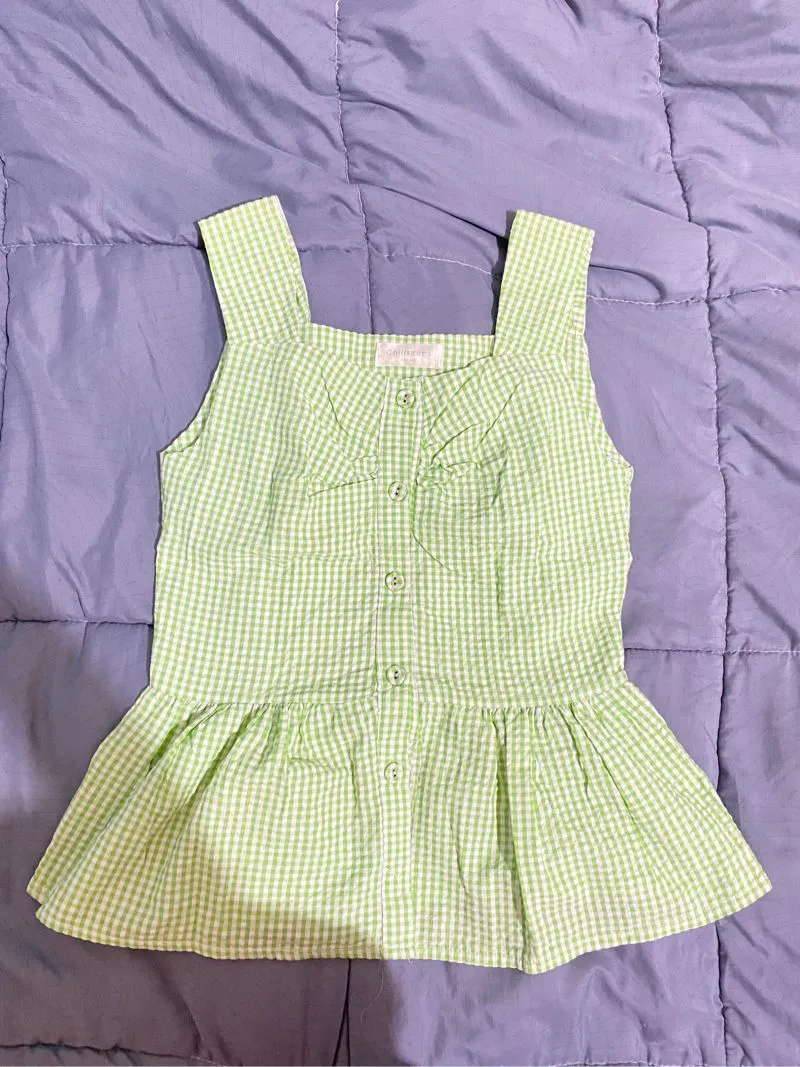 Coquette Crop top Wanita green photo 1