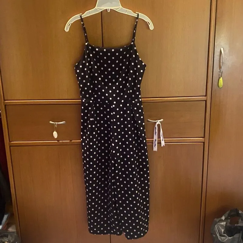 Minimalist Casual Jumpsuit Wanita white black photo 1