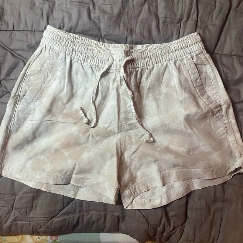 Streetwear Casual Short Wanita gray cream photo 1