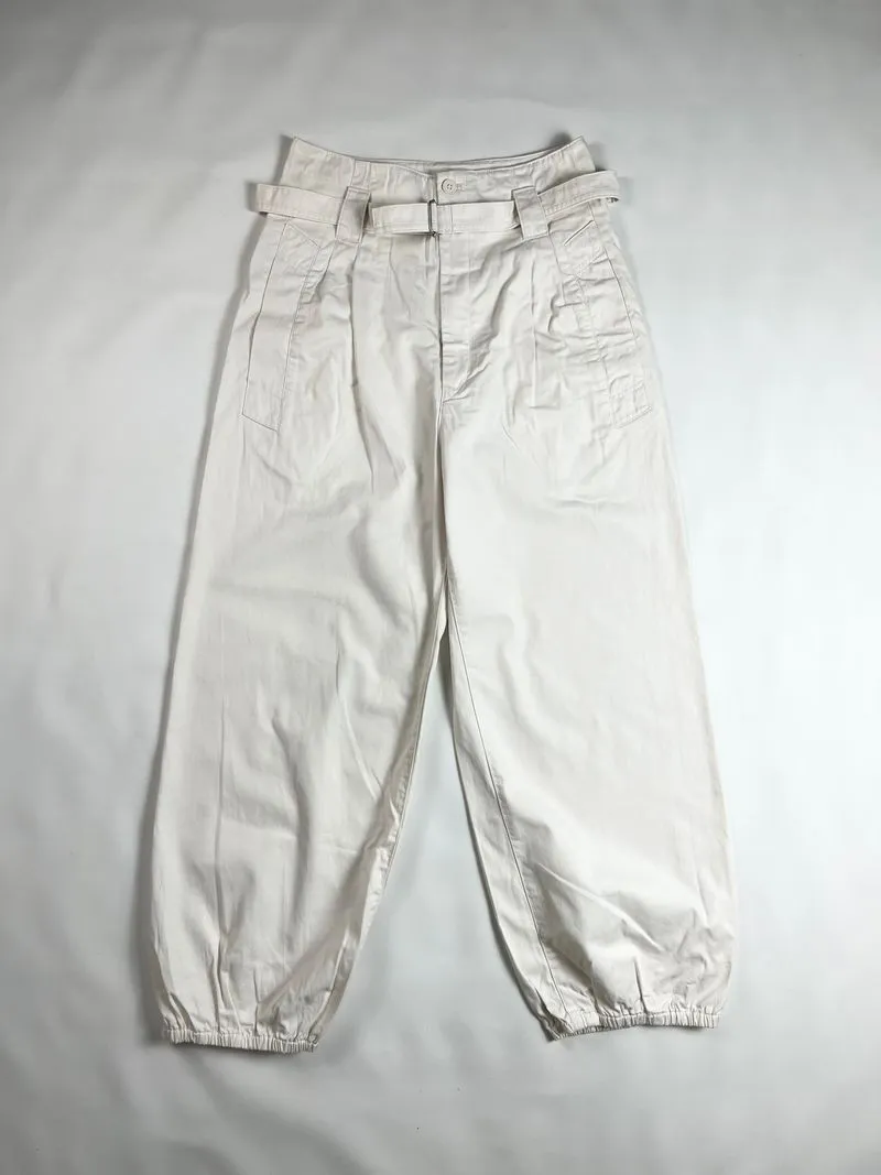 Uniqlo Casual High waisted jeans Wanita white photo 1