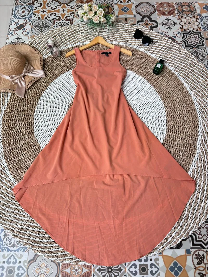 Forever 21 Casual Summer dress Wanita brown photo 1