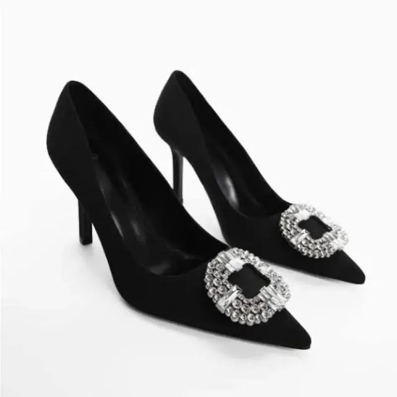 Mango Minimalist Casual Heels Wanita black photo 1